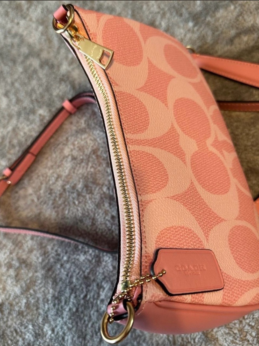 COACH Pink Teri Shoulder Bag - Picture 3 of 6